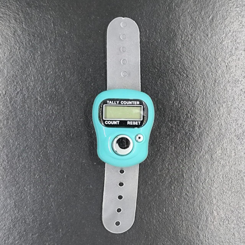 Лічильник рядів електронний, бірюзовий.