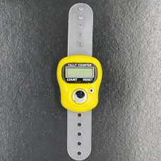 Лічильник рядів електронний, жовтий.