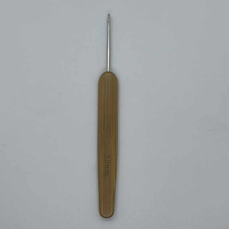 Гачок для в“язання з бамбуковою ручкою No2,0