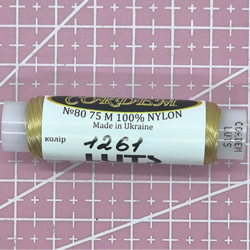 Нитки для вишивання бісером, колір золотий Нитки для вишивання бісером, колір золотий