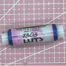 Нитки для вишивання бісером, колір синя