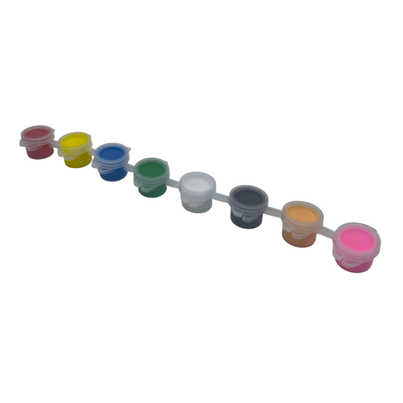 Акрилові фарби 8 кольорів 3 мл.