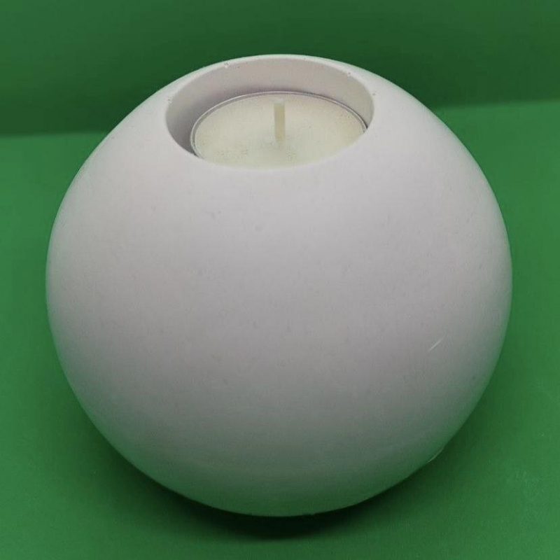 Підсвічник гіпсовий, Кулька середня Підсвічник гіпсовий, Кулька середня