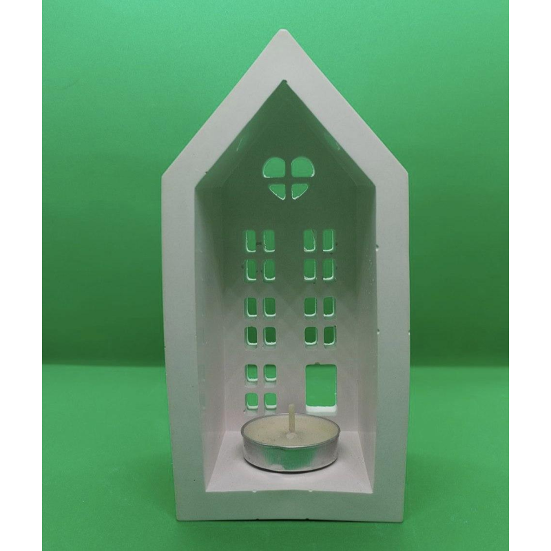 Підсвічник гіпсовий без покриття, Будиночок 3 поверхи