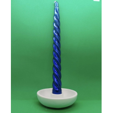 Підсвічник для тонкої свічки, гіпсовий без покриття,