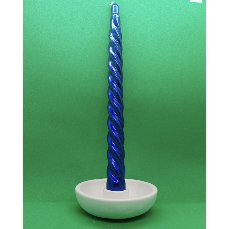 Підсвічник для тонкої свічки, гіпсовий без покриття, Підсвічник для тонкої свічки, гіпсовий без покриття,