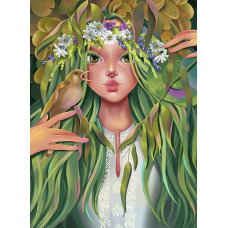 Набір для творчості картина за номерами 20Х30 см. Лісова мавка. Худ.Ткаченко М.О.