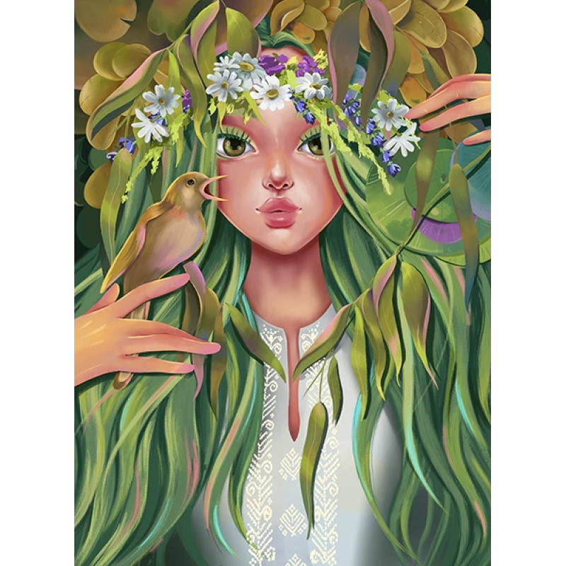 Набір для творчості картина за номерами 20Х30 см. Лісова мавка. Худ.Ткаченко М.О.