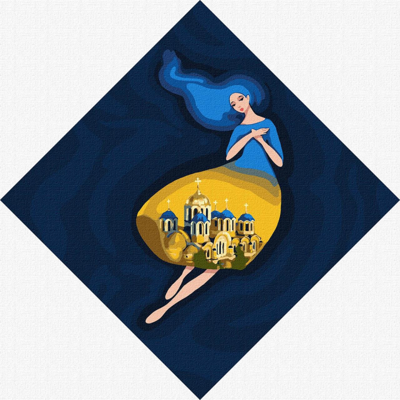 Набір для творчості картина за номерами 30Х30 см. Берегиня Володімірська