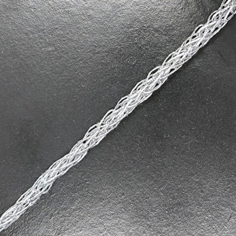 Шнур декоративний. Колір: сріблястий