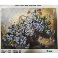 Схема для вишивання стрічками. Кошик ромашок.