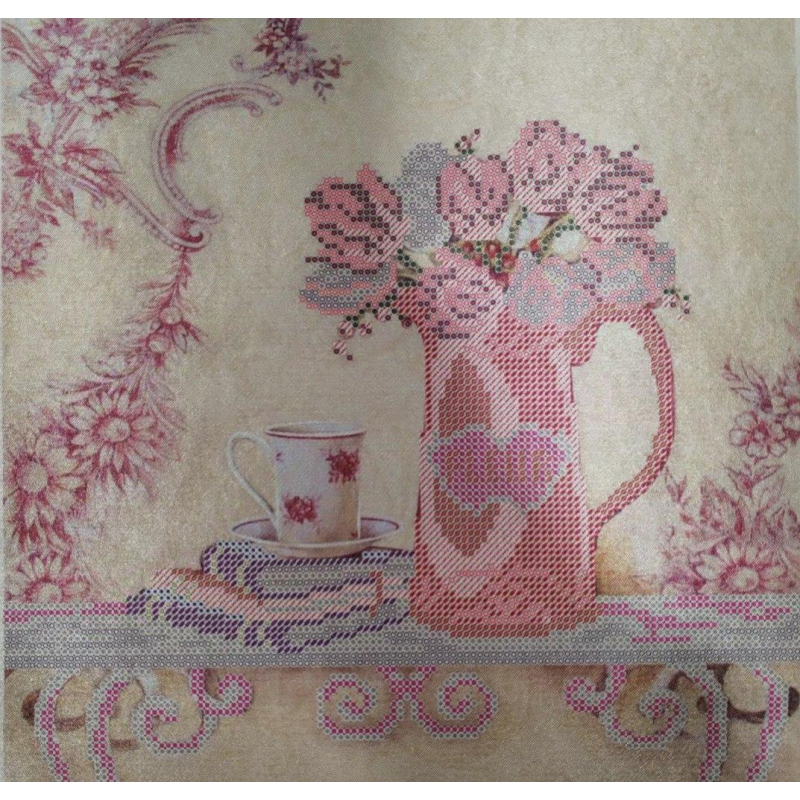 Схема для вишивання бісером. Ретро тюльпани.