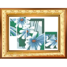 Схема для вишивання бісером. Ромашки.