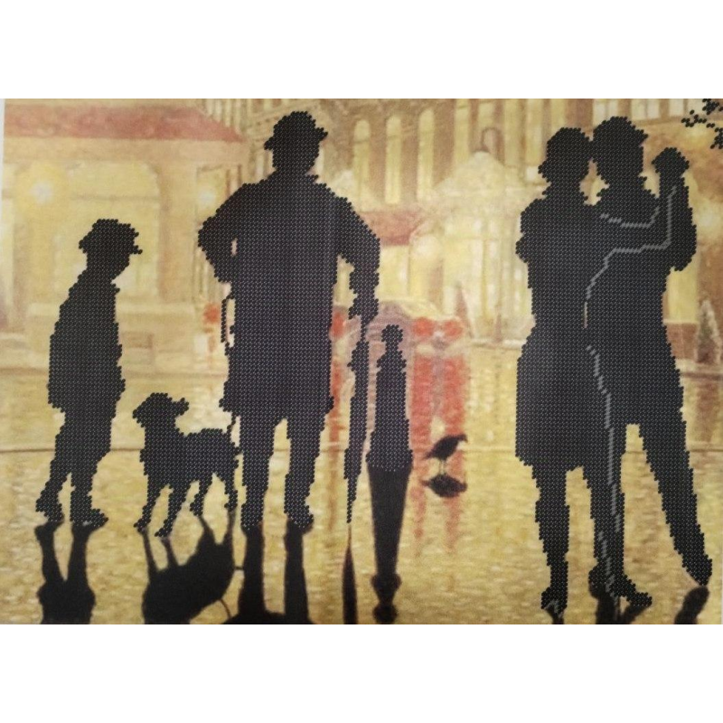 Схема для вишивання бісером. Під дощем. год1 Схема для вишивання бісером. Під дощем. год1