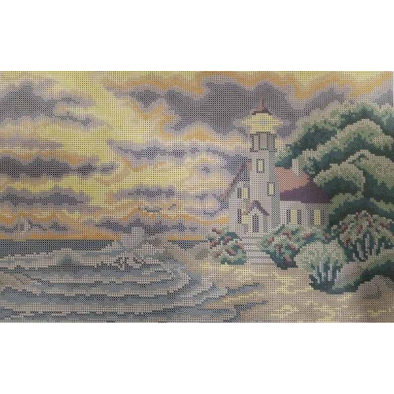 Схема для вишивання бісером. Маяк.