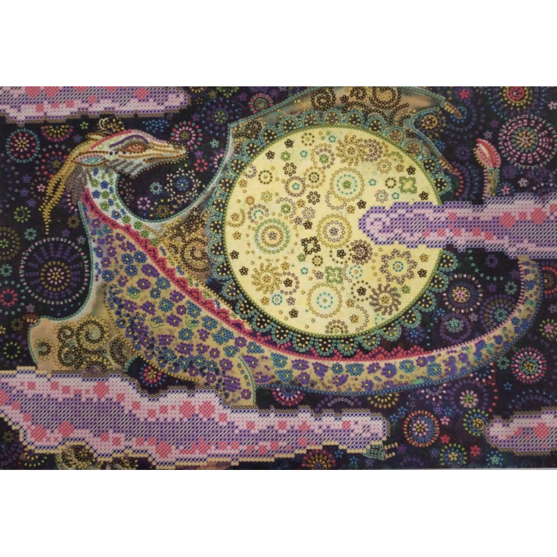 Схема для вишивання нитками або бісером. Небесний дракон. Схема для вишивання нитками або бісером. Небесний дракон.