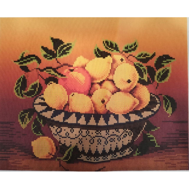 Схема для вишивання бісером. Натюрморт із лимонами Схема для вишивання бісером. Натюрморт із лимонами