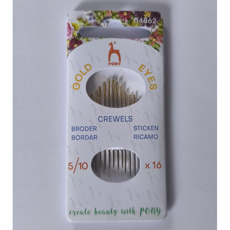 Голка Pony вишивальна No5/10 16 шт.