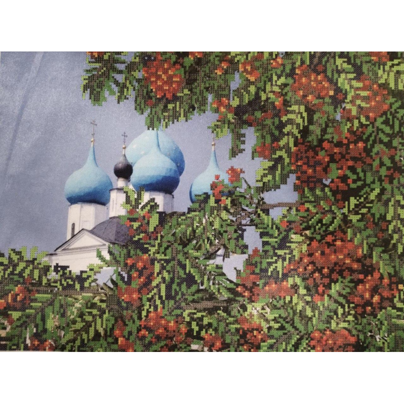 Схема для вишивання бісером. Жіноча горобина.