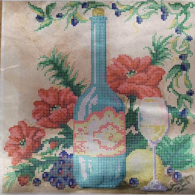 Схема для вишивання бісером. Натюрморт із виноградом. Схема для вишивання бісером. Натюрморт із виноградом.