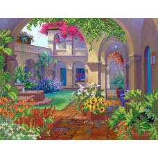 Схема для вишивання бісером. Іспанський двір.