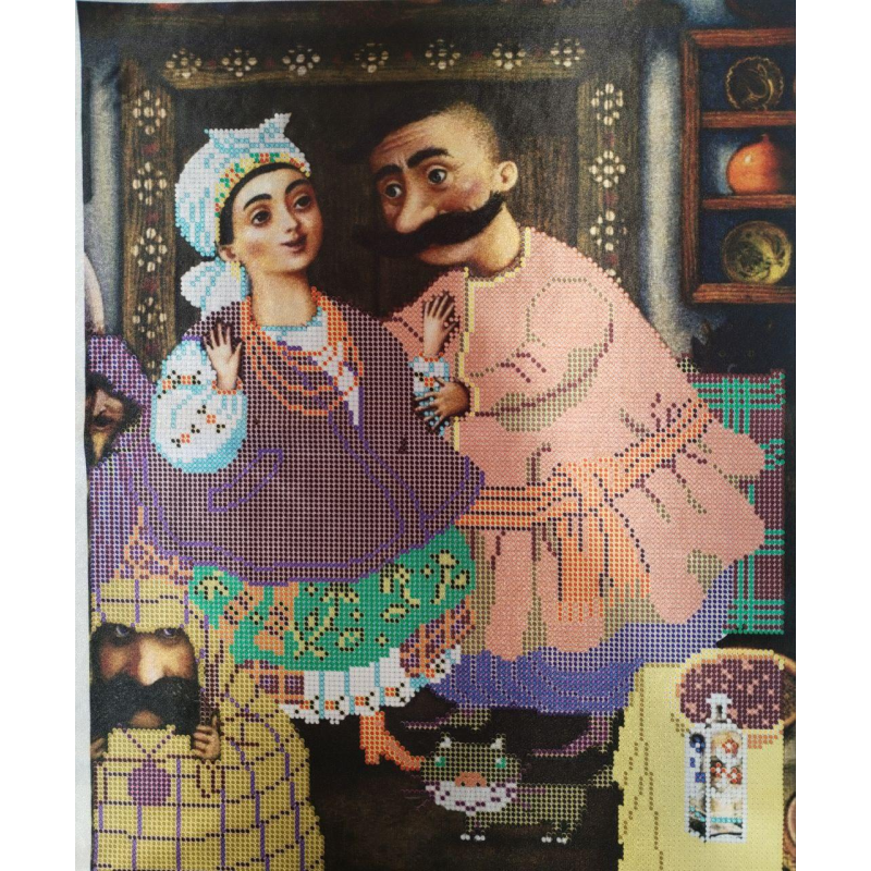 Схема для вишивання бісером. У Солохи. Ніч на хуторі поблизу Диканьки.