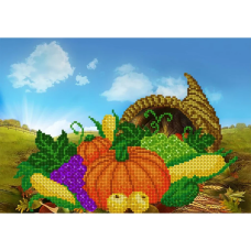 Схема для вишивання бісером. Ріг достатку