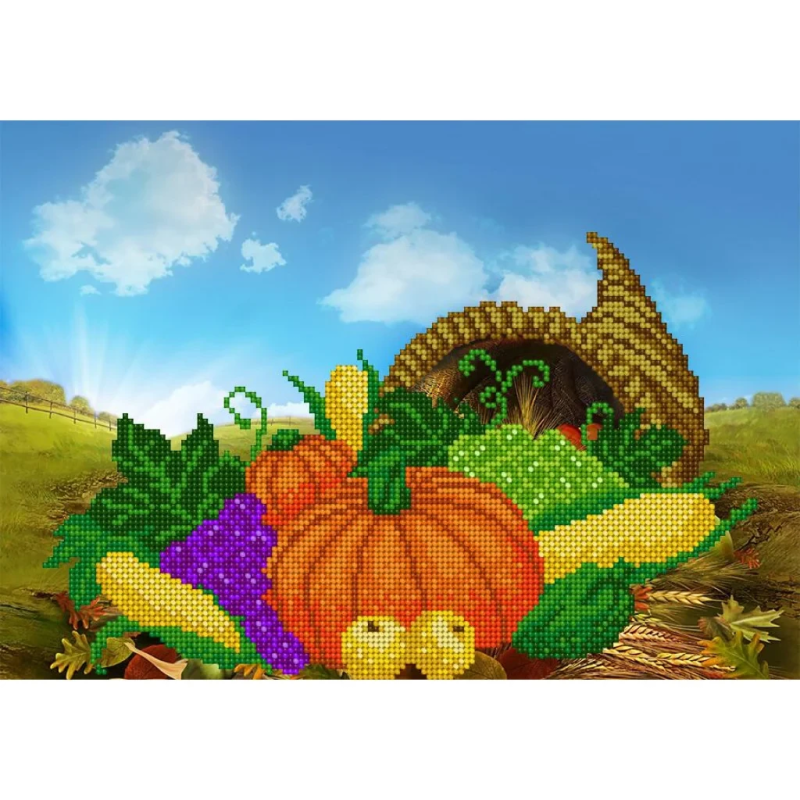 Схема для вишивання бісером. Ріг достатку Схема для вишивання бісером. Ріг достатку