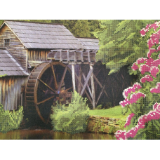 Схема для вишивання бісером. Млин.