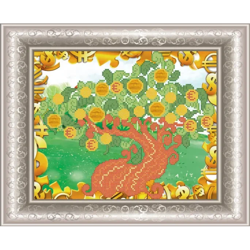 Схема для вишивання бісером. Грошове дерево. Схема для вишивання бісером. Грошове дерево.