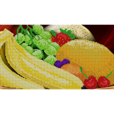 Схема для вишивання бісером. Фруктовий десерт.