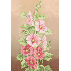 Схема для вишивання бісером. Мальви