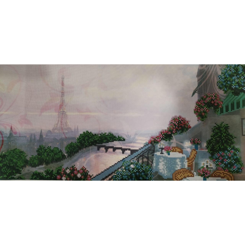 Схема для вишивання бісером. Сніданок у Парижі.