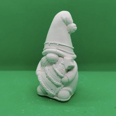 Гіпсова фігурка для розмальовування. Гномік із ялинкою.