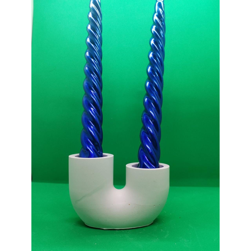 Підсвічник гіпсовий без покриття, На 2 свічки.