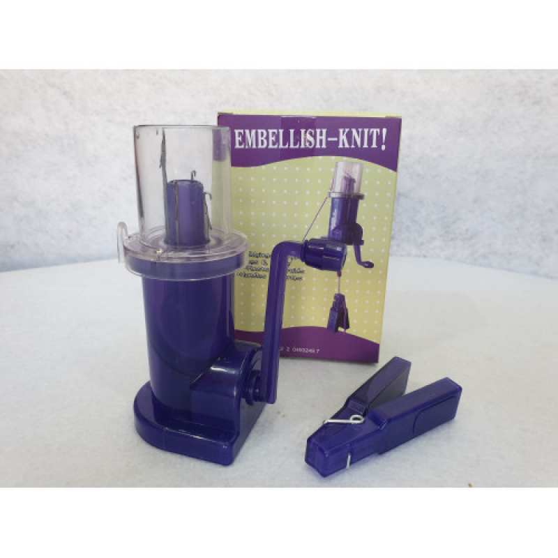 Пристрій для плетіння шнурів. Синя