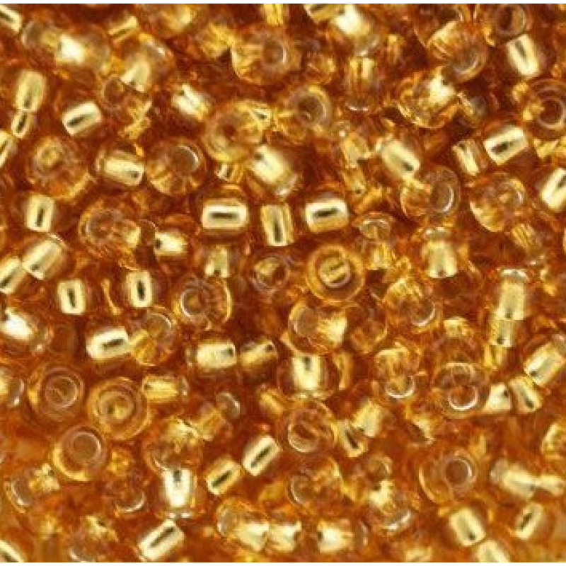 Бісер блискучий, глянсовий, золотий 10 г, No10