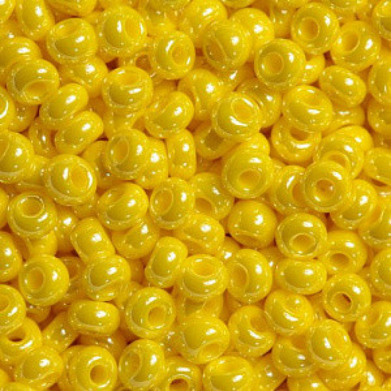 Бісер перламутровий яскраво-жовтий 10 г, No10