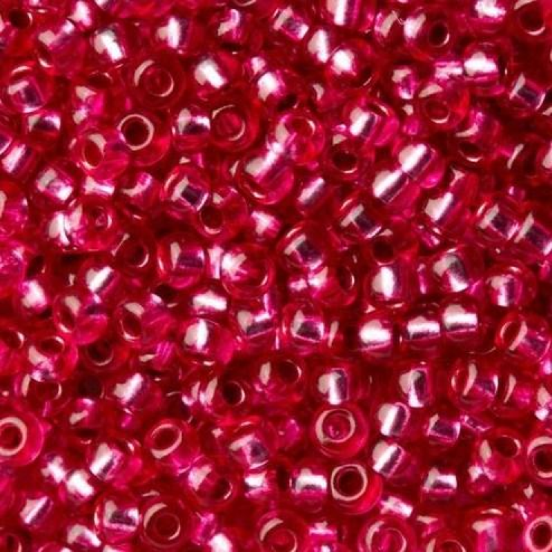 Бісер блискучий, глянсовий, малиновий 10 г, No10