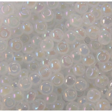 Бісер перломутровий, райдужний, білий 10 г, No10
