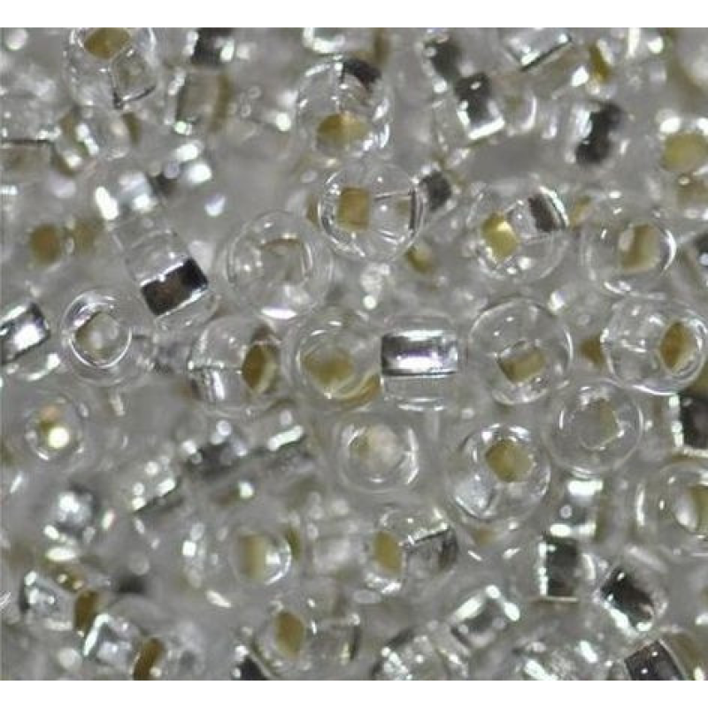 Бісер блискучий, глянсовий, білий 10 г, No10