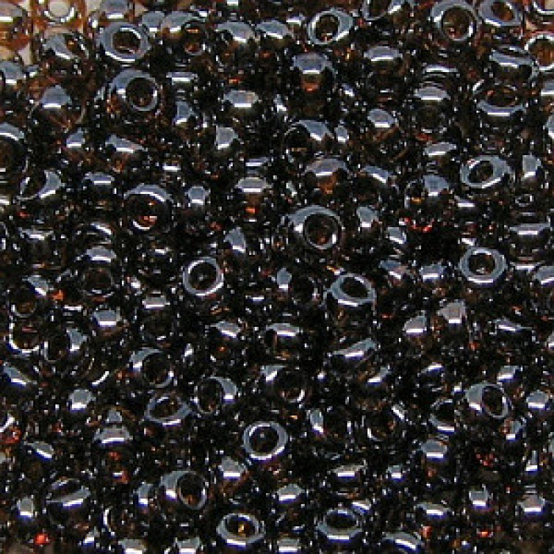 Бісер прозорий глазурований темно-коричневий 10 г, No10