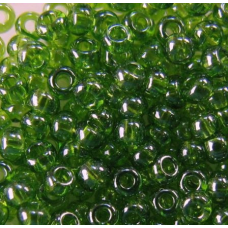 Бісер прозорий глазурований зелений 10 г, No10