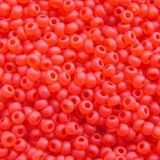 Бісер прозорий матовий червоний 10 г, No10