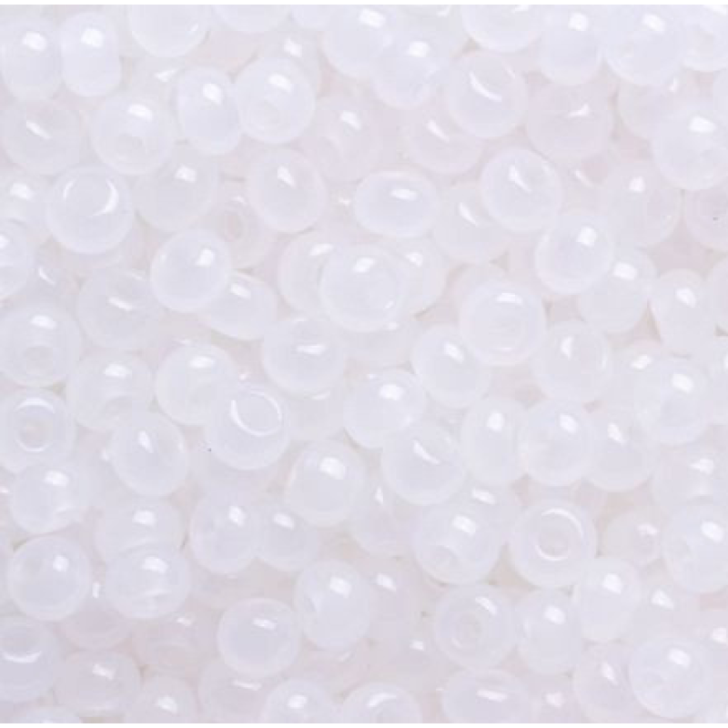 Бісер алебастровий білий 10 г, No10