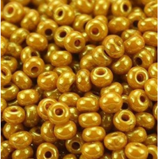 Бісер перламутровий гірчично-золотий 10 г, No10
