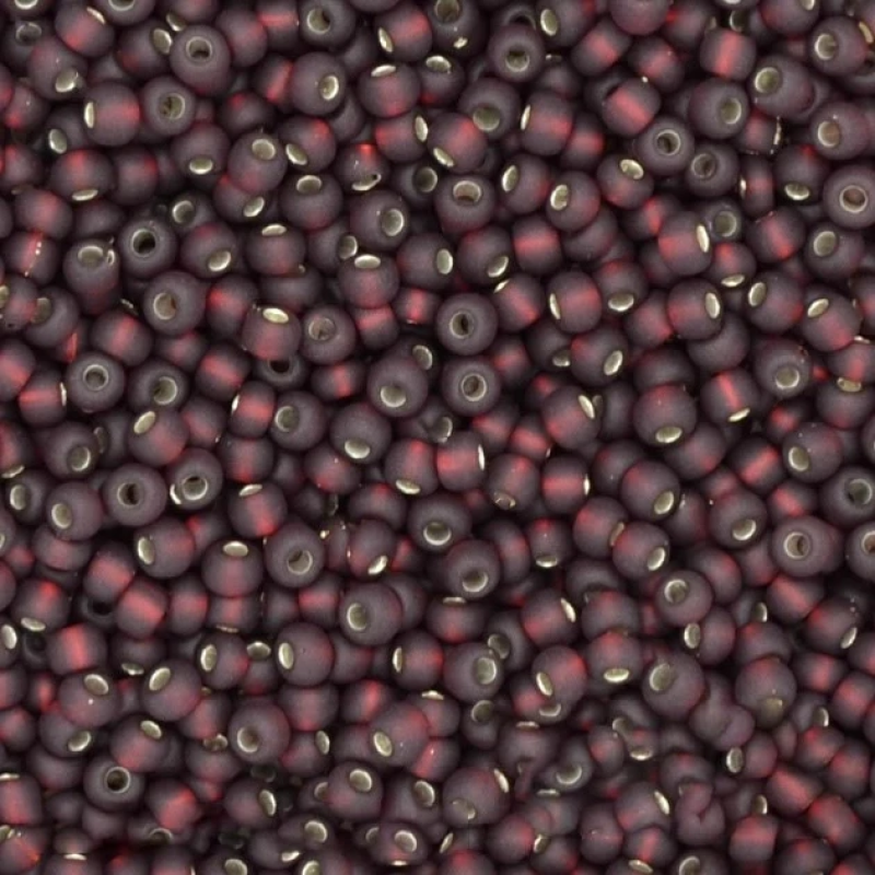 Бісер блискучий матовий бордовий 10 г, No10