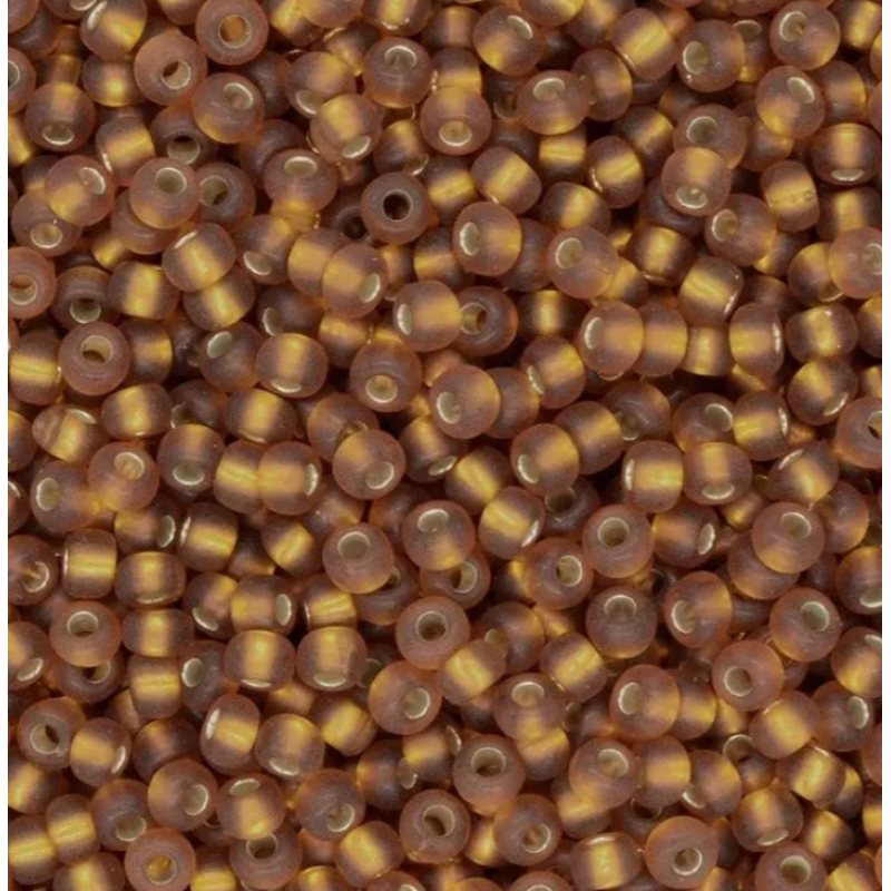 Бісер блискучий, матовий, коричневий 10 г, No10