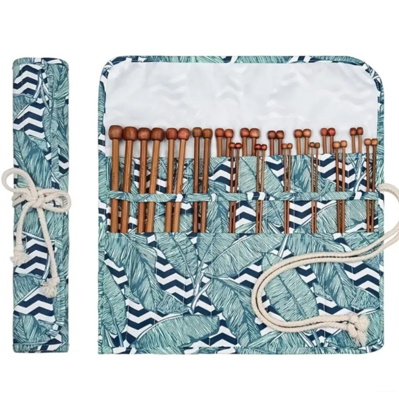 Набір дерев“яних спиць для в“язання в чохлі