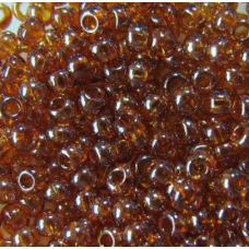 Бісер прозорий глазурований коричневий 10 г, No10